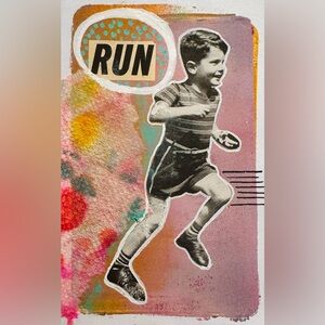 Run! Collage Art
